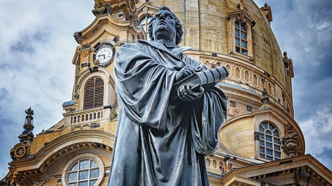 A Statue of Martin Luther from Dresden, Germany.
