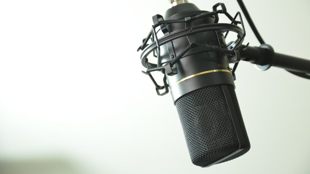 A condenser microphone.